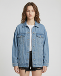 Speranza | Oversized Denim Jacket with Classic Buttons