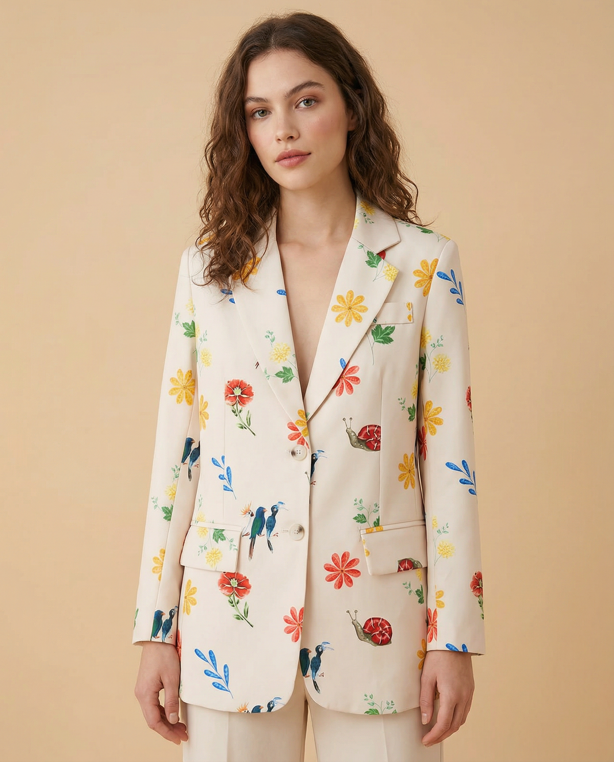 Olimpia | Blazer with Floral – Chic Strato Casual for Primavera & Autumn
