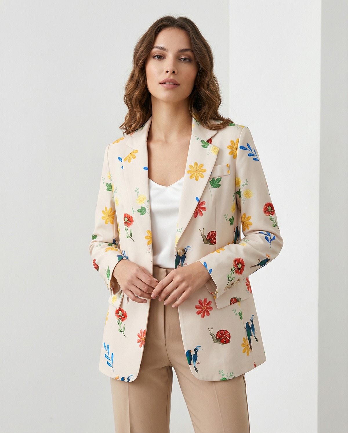 Olimpia | Floral Blazer – chic casual layer for spring and autumn