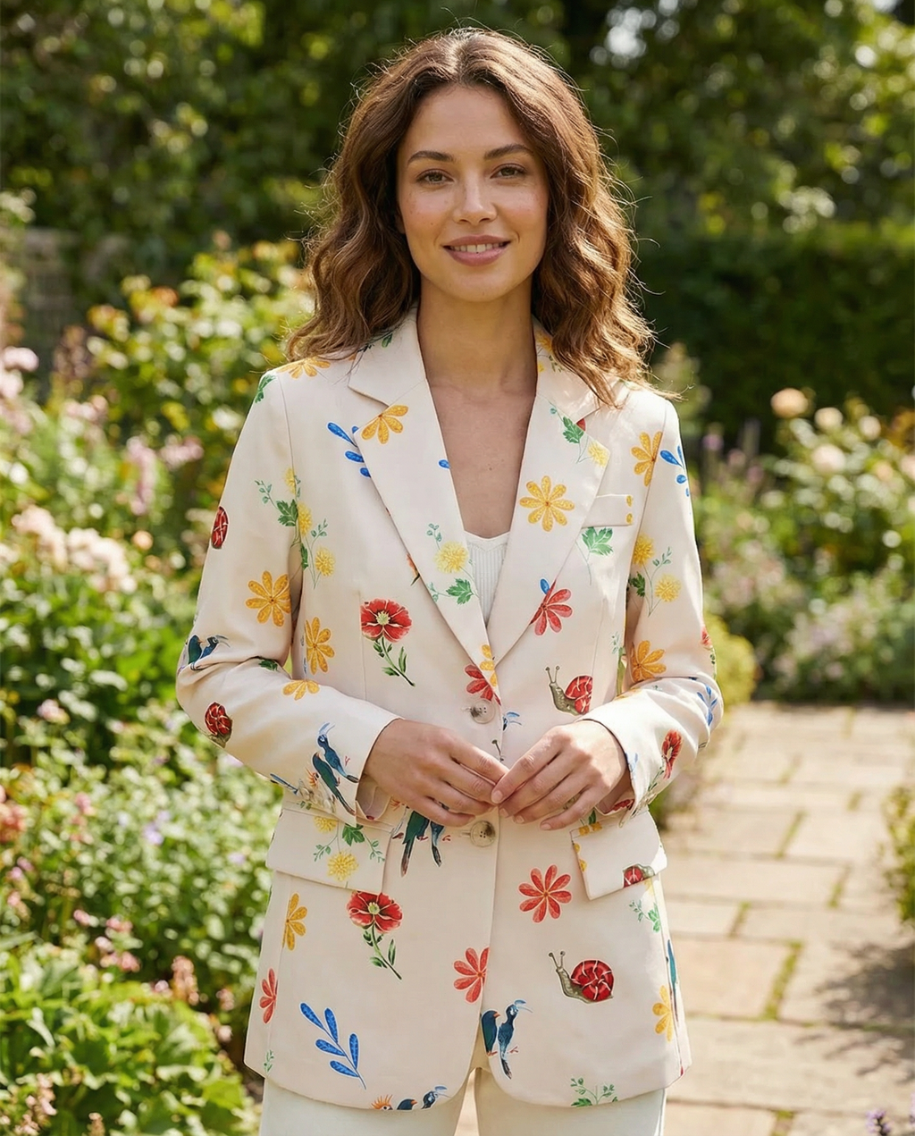 Olimpia | Blazer with Floral – Chic Strato Casual for Primavera & Autumn