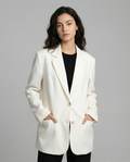 Bettina | Chic Blazer – Elegant Office Solid Coat with Long Sleeves