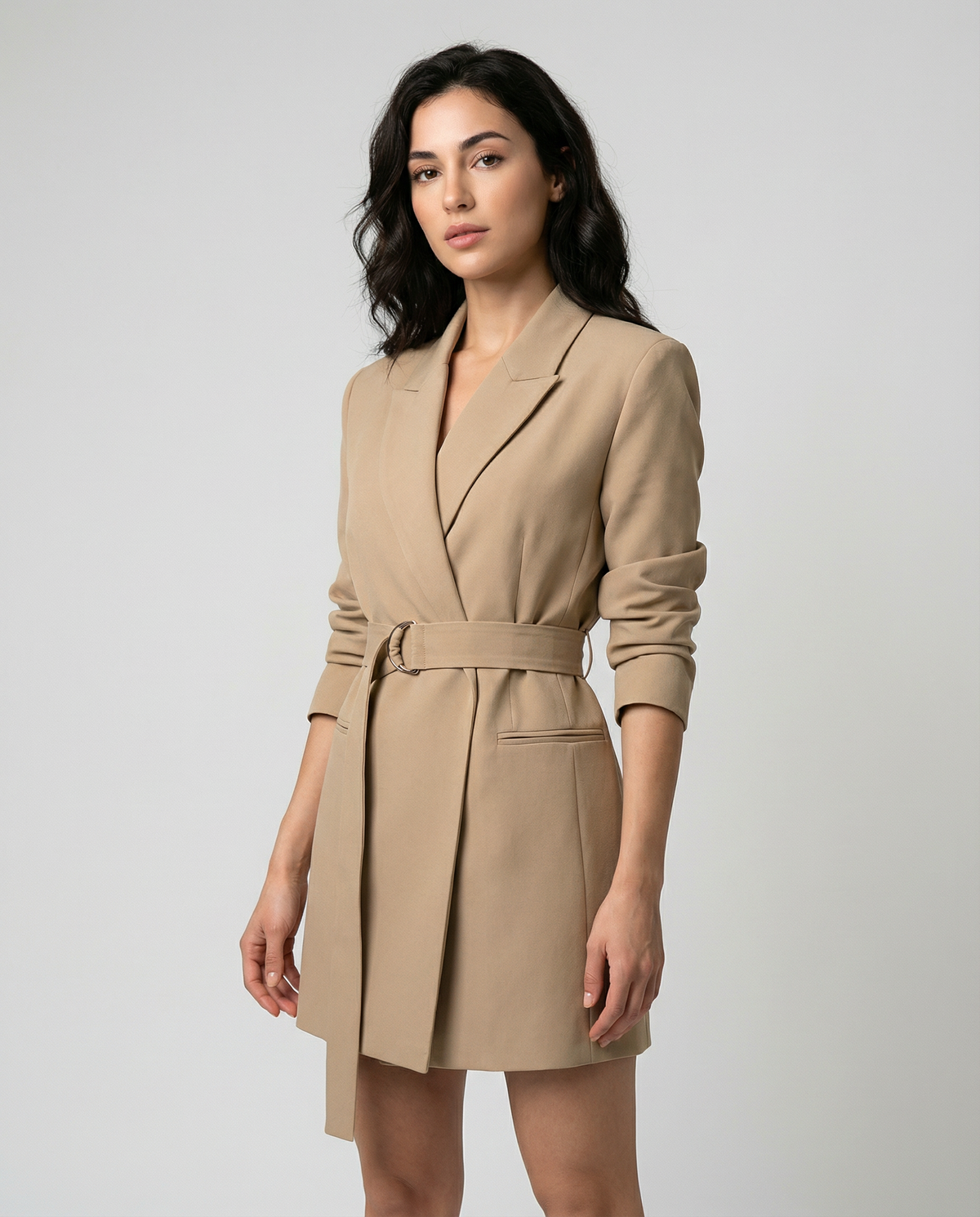 Fiorella | Casual blazer – white jacket with a tailored fit for a versatile style