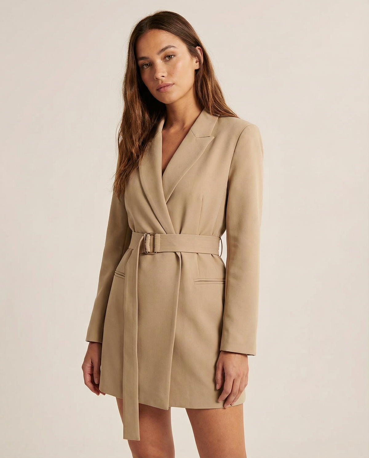 Fiorella | Casual blazer – white jacket with a tailored fit for a versatile style
