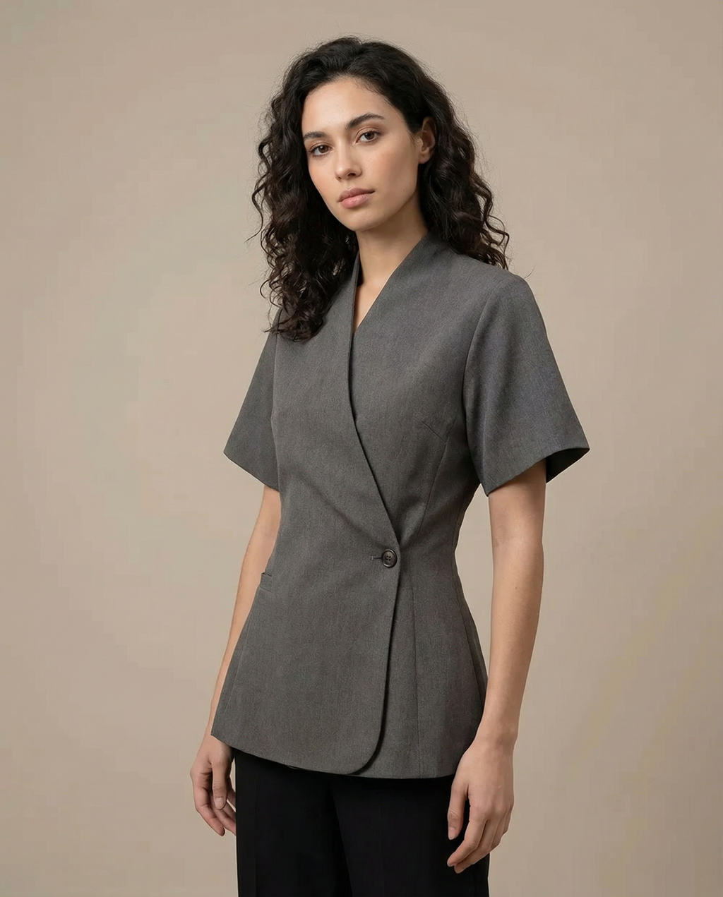 Ottilia | Blazer Spring Coat – Design with V-Neck for One Style without Sforzo