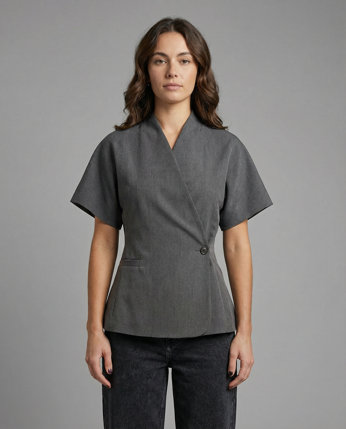 Ottilia | Blazer Spring Coat – Design with V-Neck for One Style without Sforzo