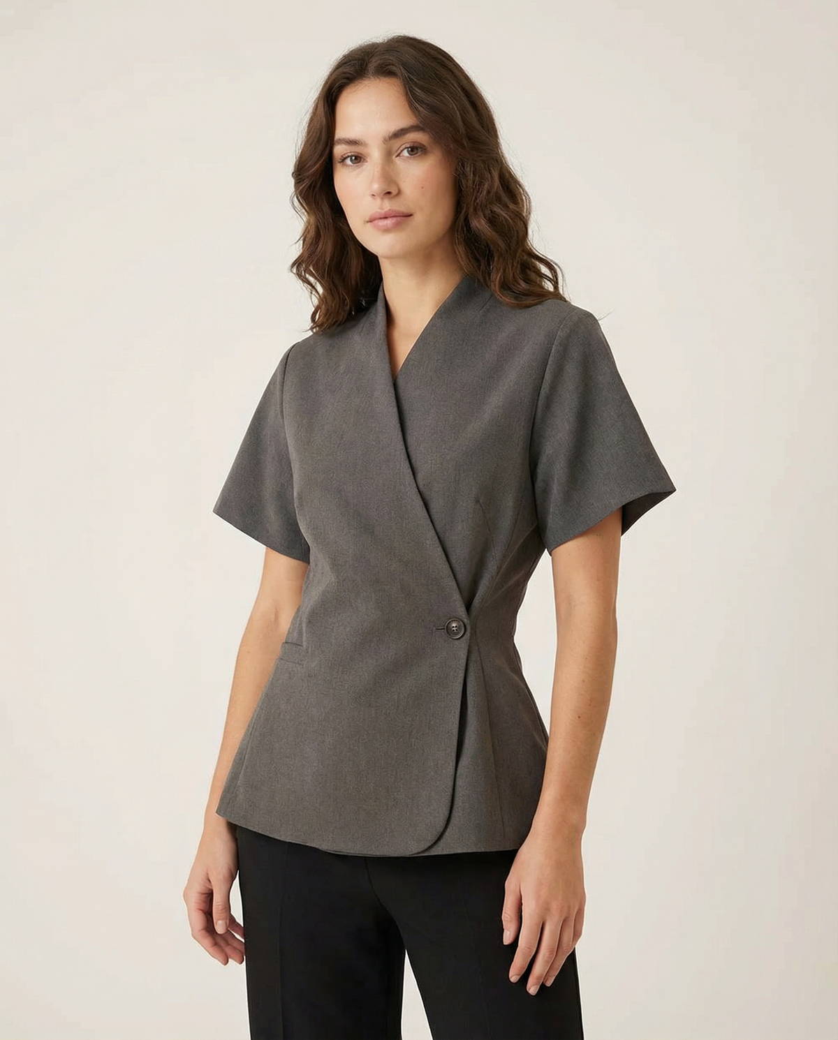 Ottilia | Blazer Spring Coat – Design with V-Neck for One Style without Sforzo