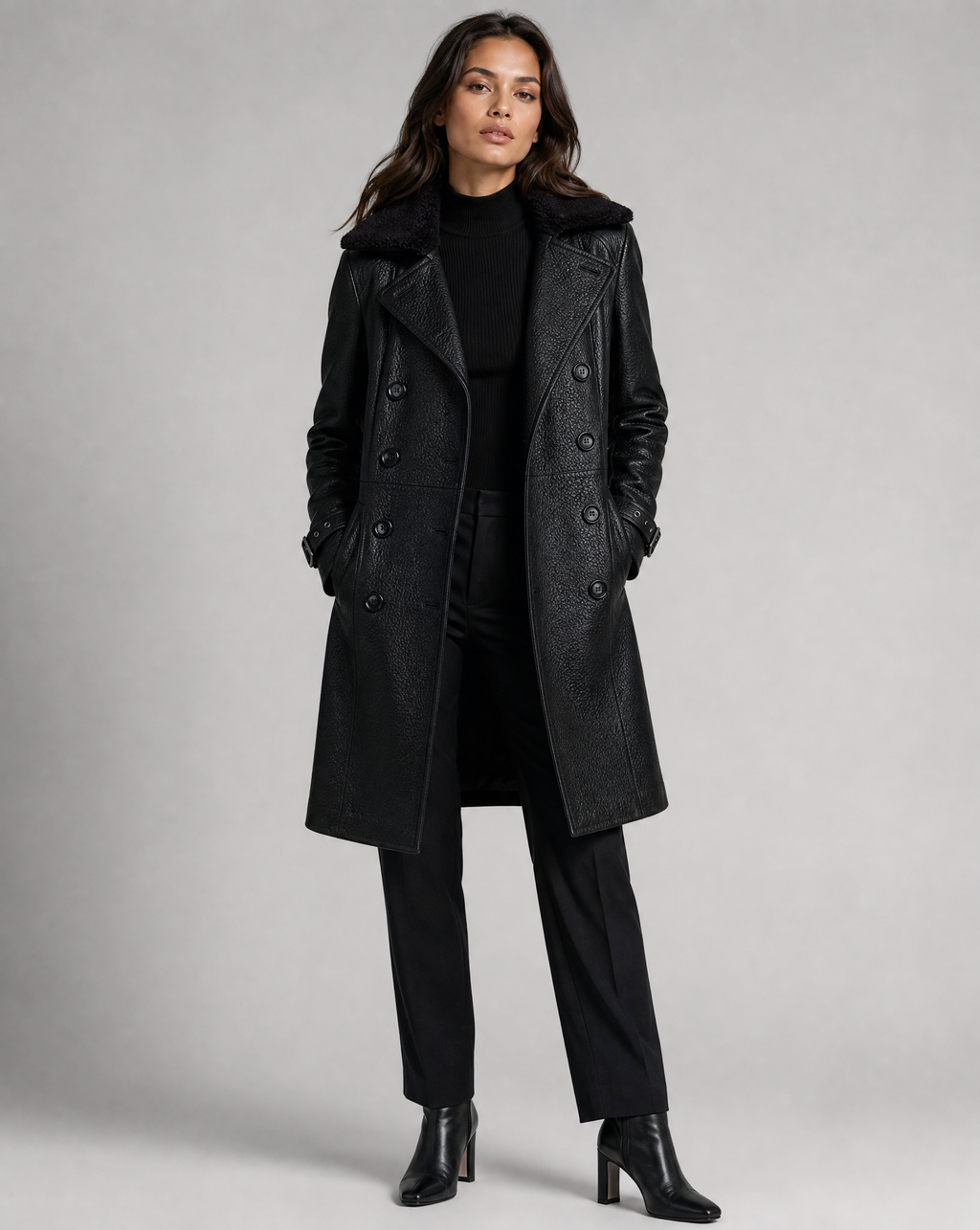 Iole | Trench lussuoso in ecopelle