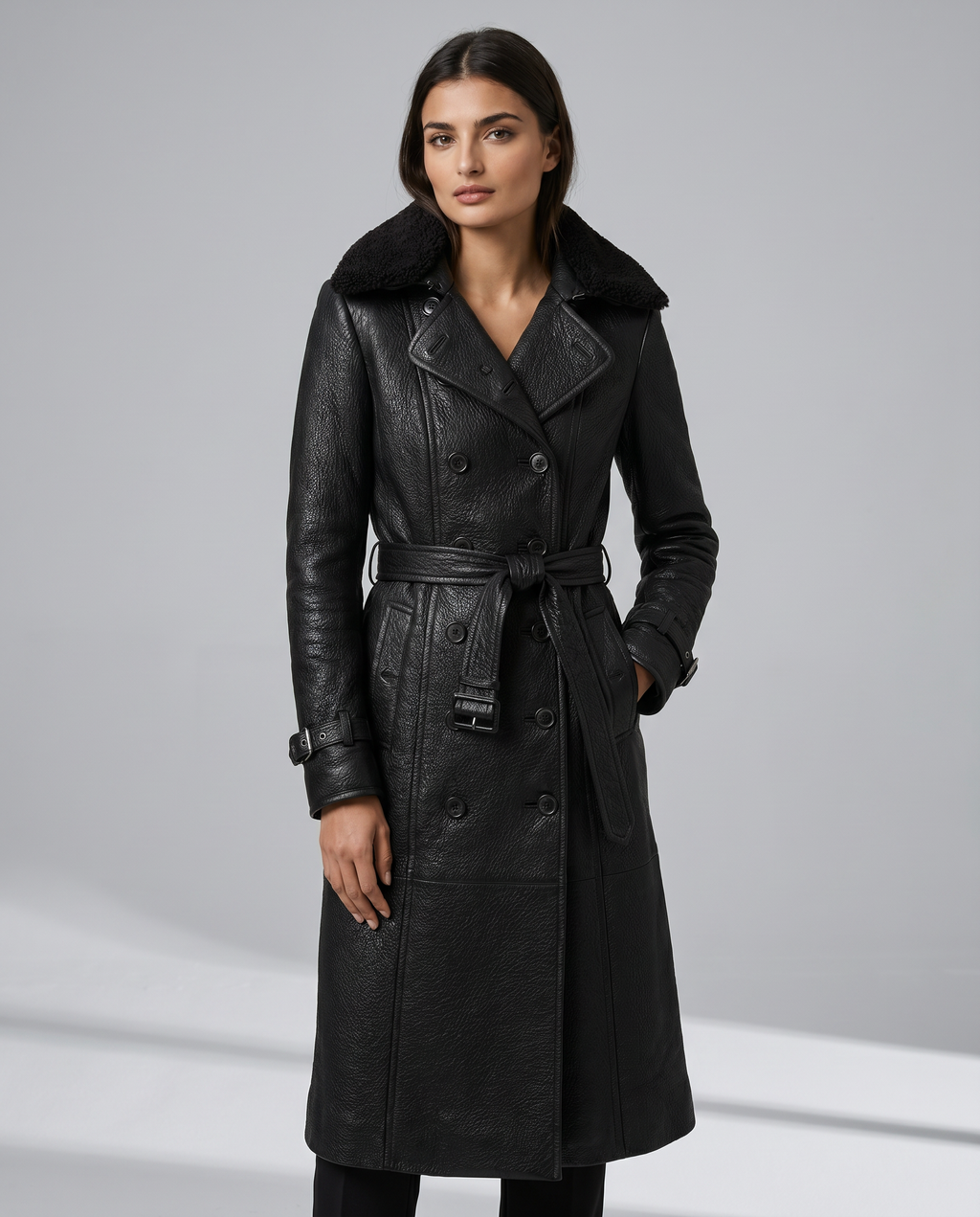 Iole | Trench lussuoso in ecopelle