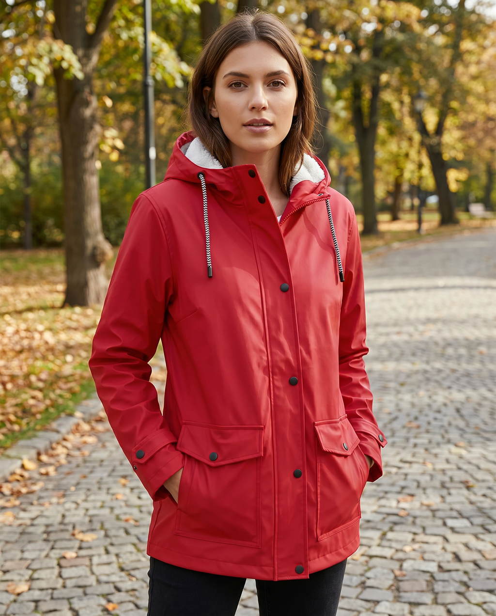 Zoraide | Waterproof Windproof Jacket with Fleece Lining and Hood