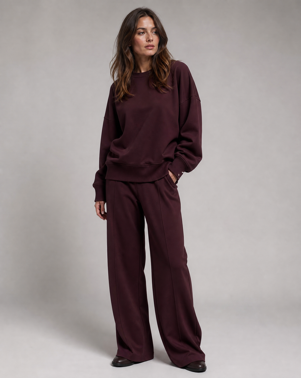 Nilde | Soft Knit Matching Two-Piece Set with Long Sleeves