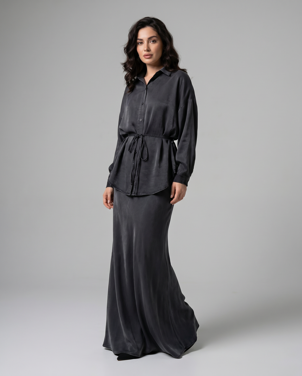 Sandra | Two-Piece Two Pieces Set with Shirt with Long Sleeves Annodata & Skirt