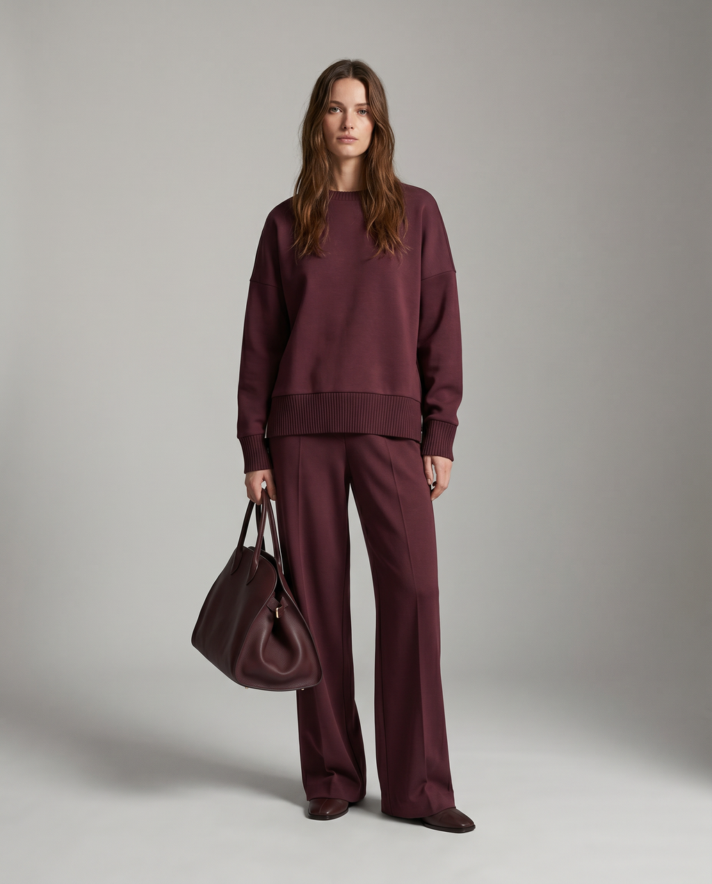 Nilde | Soft Knit Matching Two-Piece Set with Long Sleeves