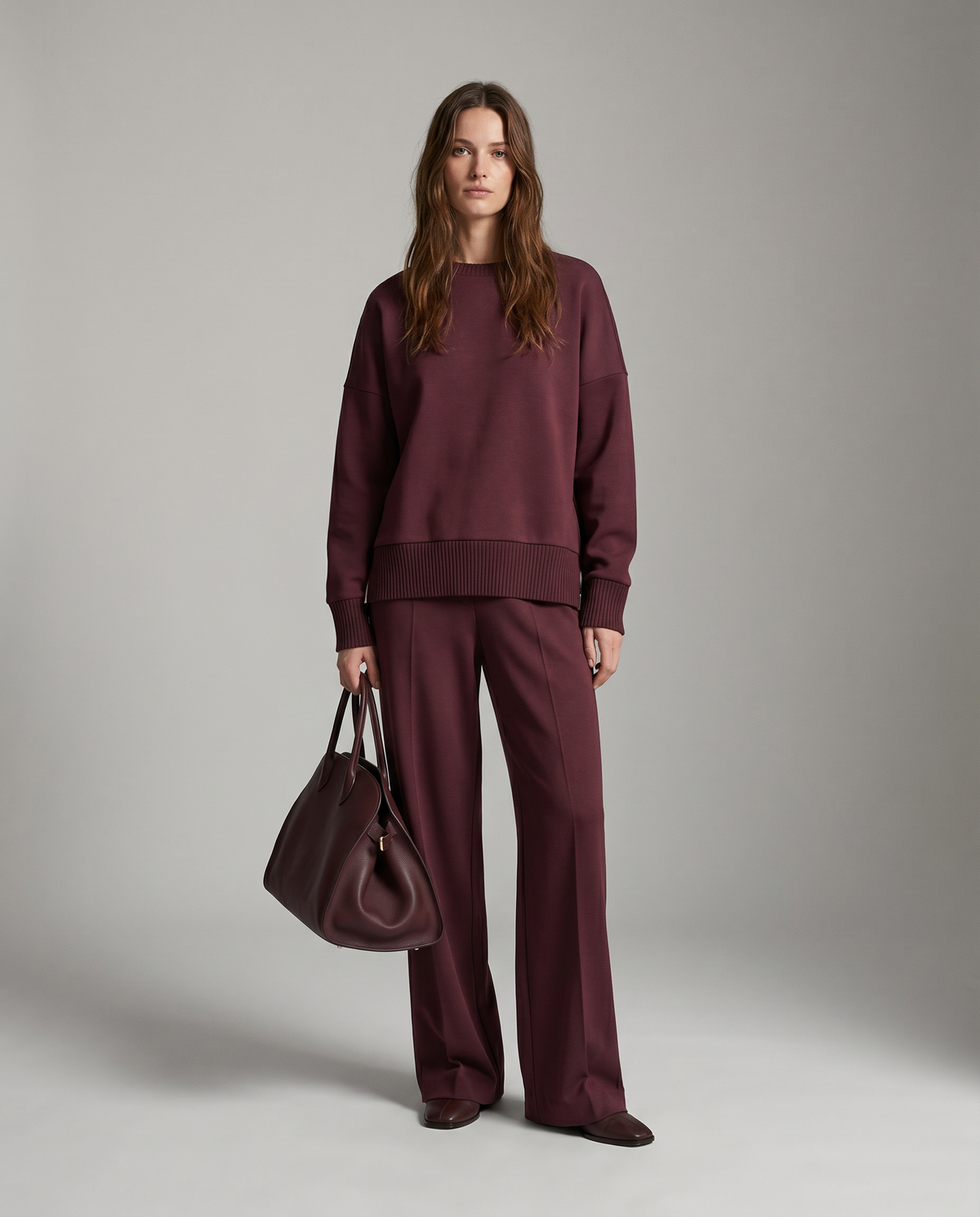 Nilde | Soft Knit Matching Two-Piece Set with Long Sleeves