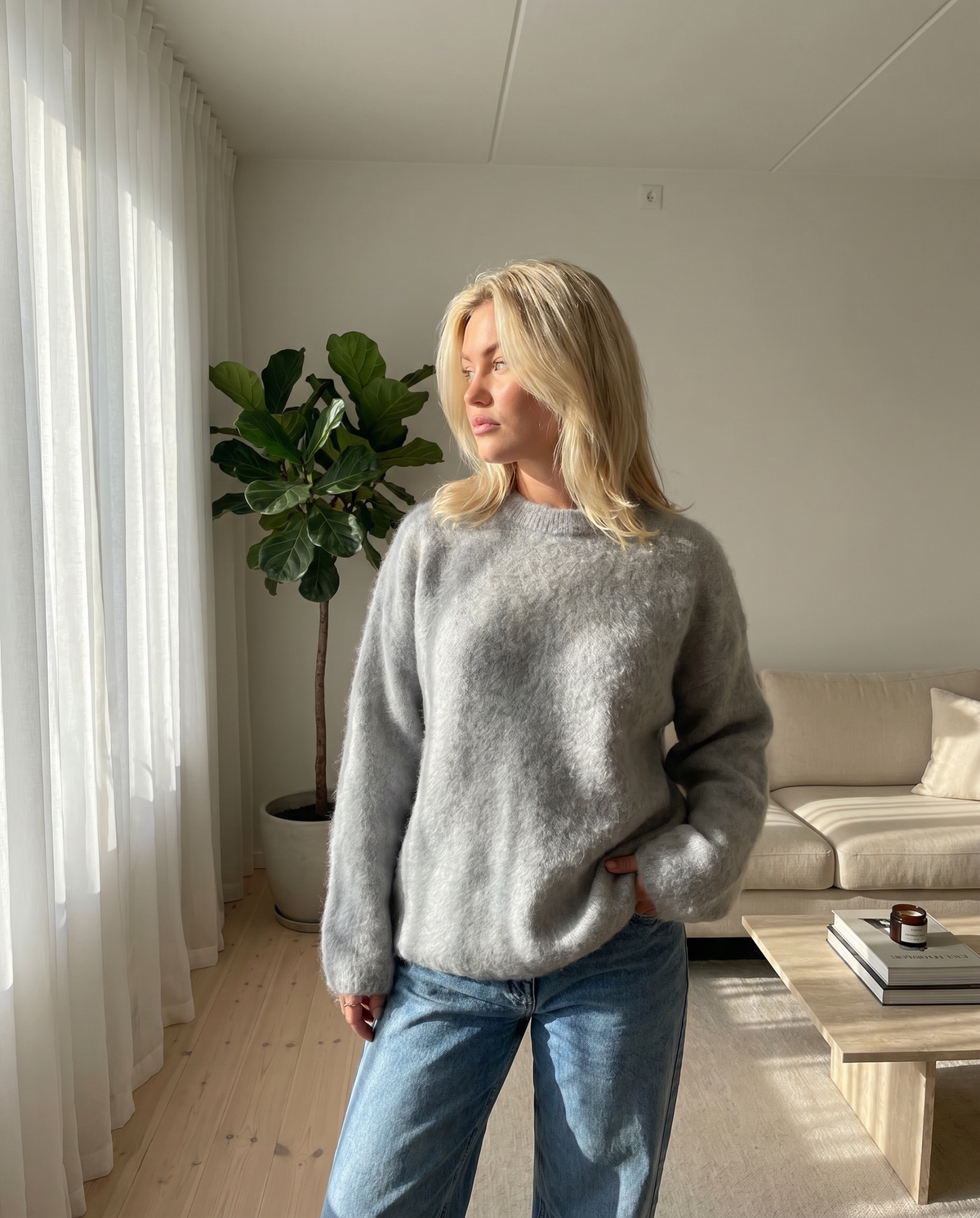 Rossella | Elegant Sweater & Wrap in Mohair for Women