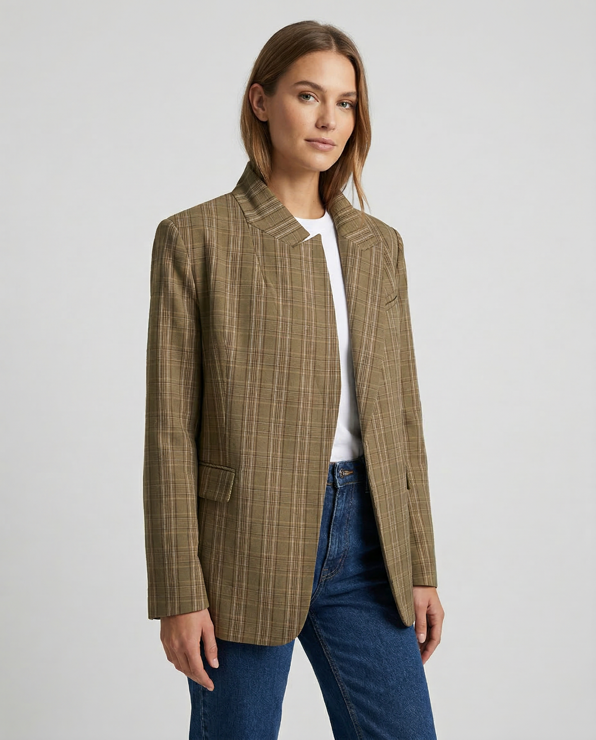 Lidia | Striped casual blazer – elegant loose fit with pockets