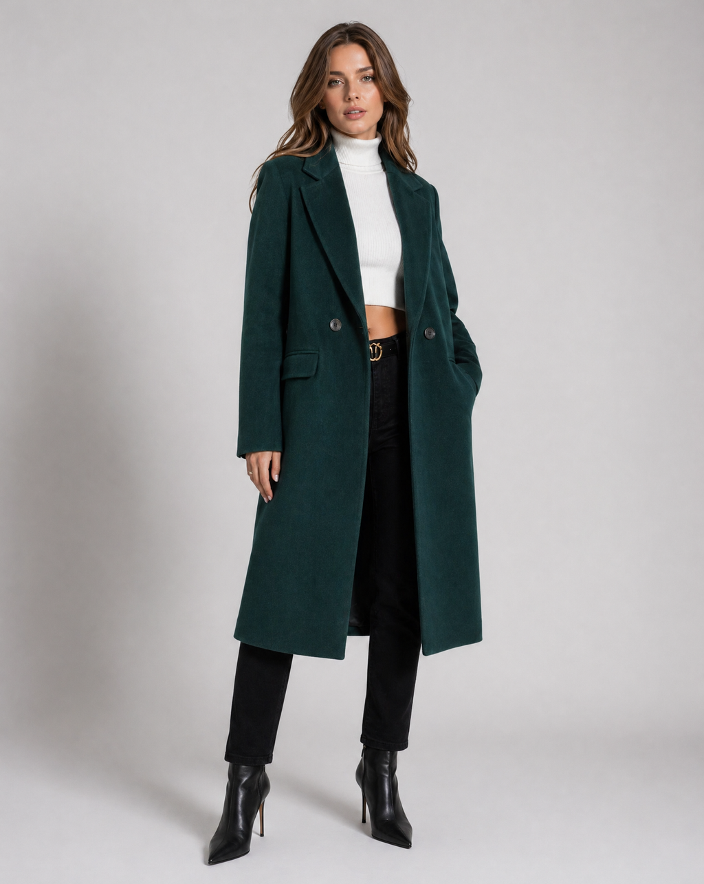 Ginetta | Short Classic Single Trench Coat-Breasted