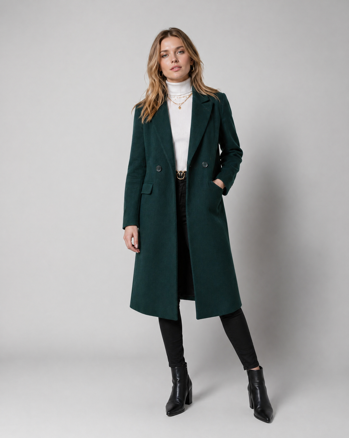Ginetta | Short Classic Single Trench Coat-Breasted
