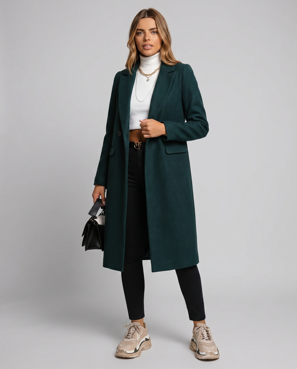 Ginetta | Short Classic Single Trench Coat-Breasted