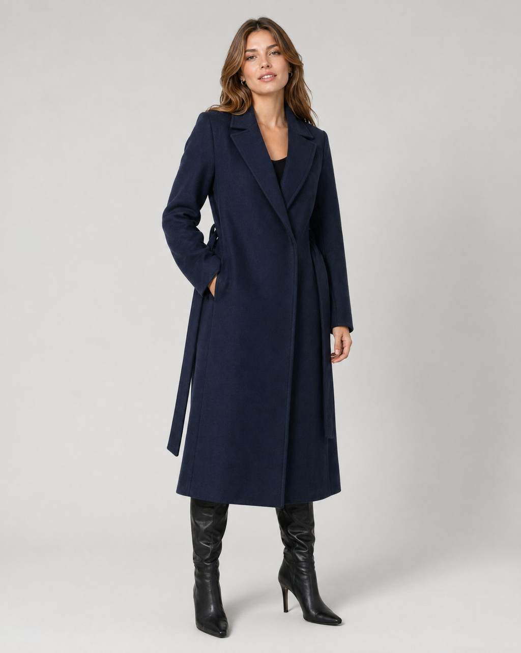 Ivana | Winter Long Classic Single Trench Coat-Breasted
