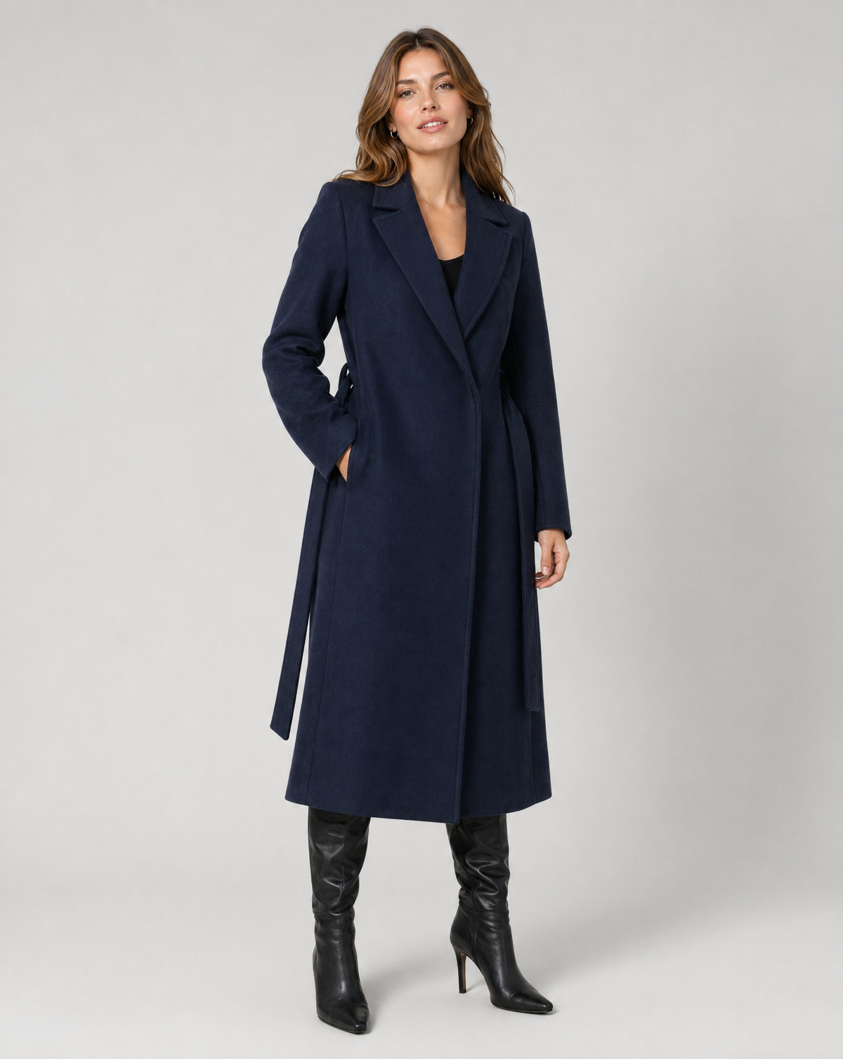 Ivana | Winter Long Classic Single Trench Coat-Breasted