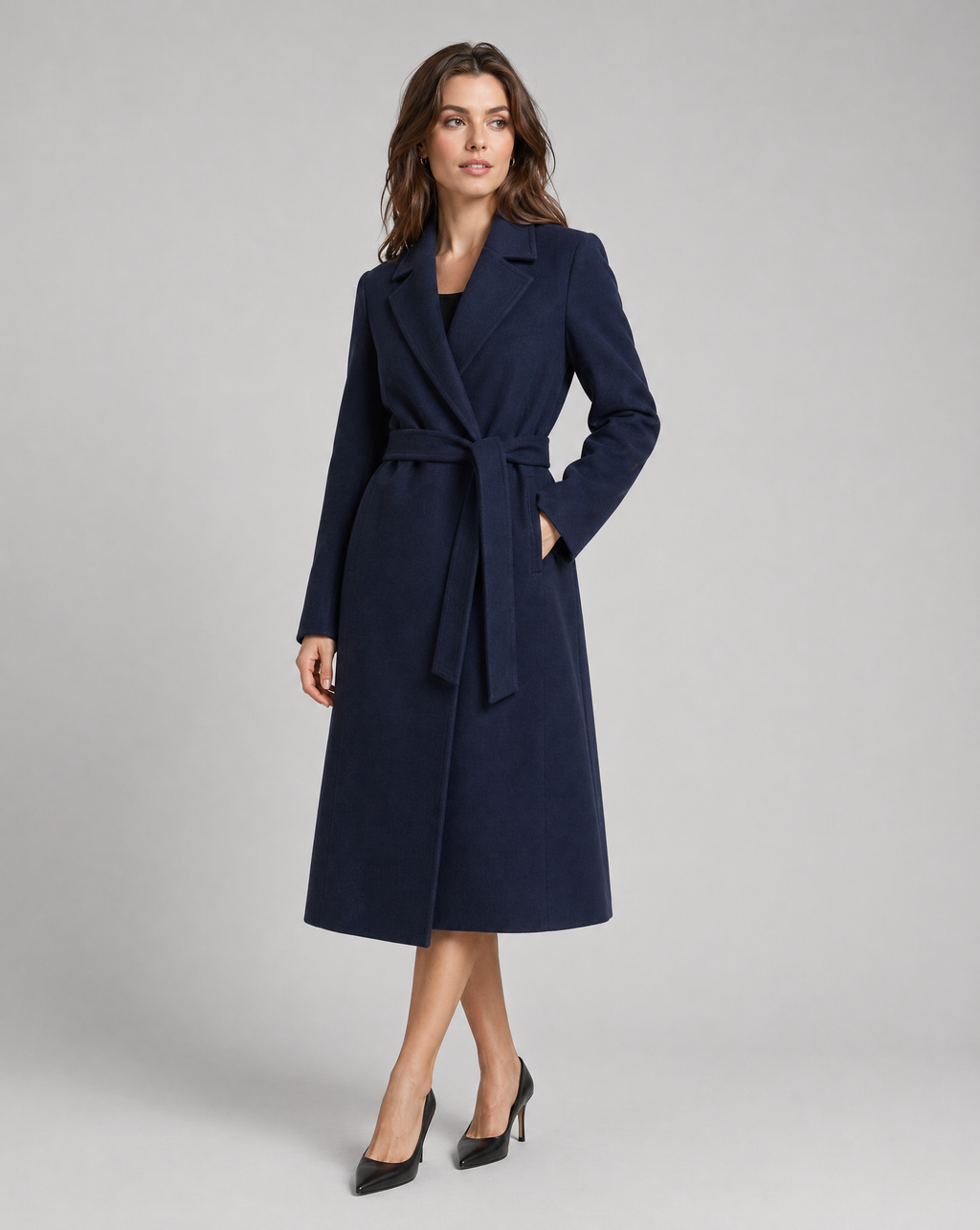Ivana | Winter Long Classic Single Trench Coat-Breasted