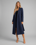 Ivana | Winter Long Classic Single Trench Coat-Breasted