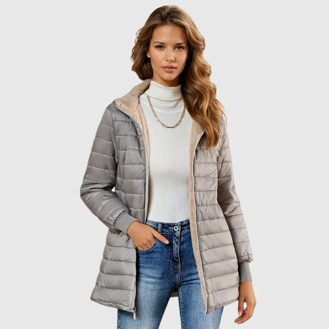 Sibilla | Winter Sherpa-Lined Coat with Hood