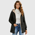 Sibilla | Winter Sherpa-Lined Coat with Hood