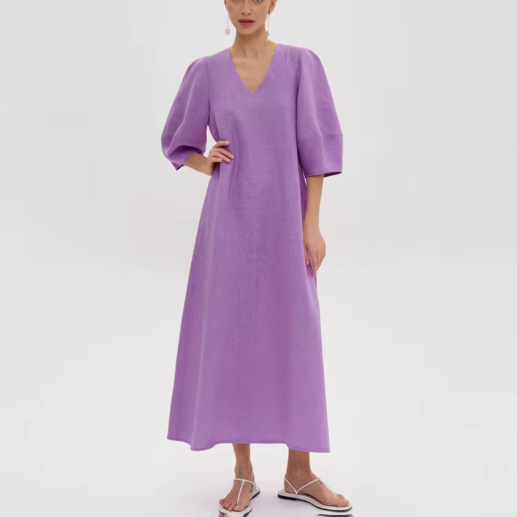 Anna | Long Soft Cotton Dress