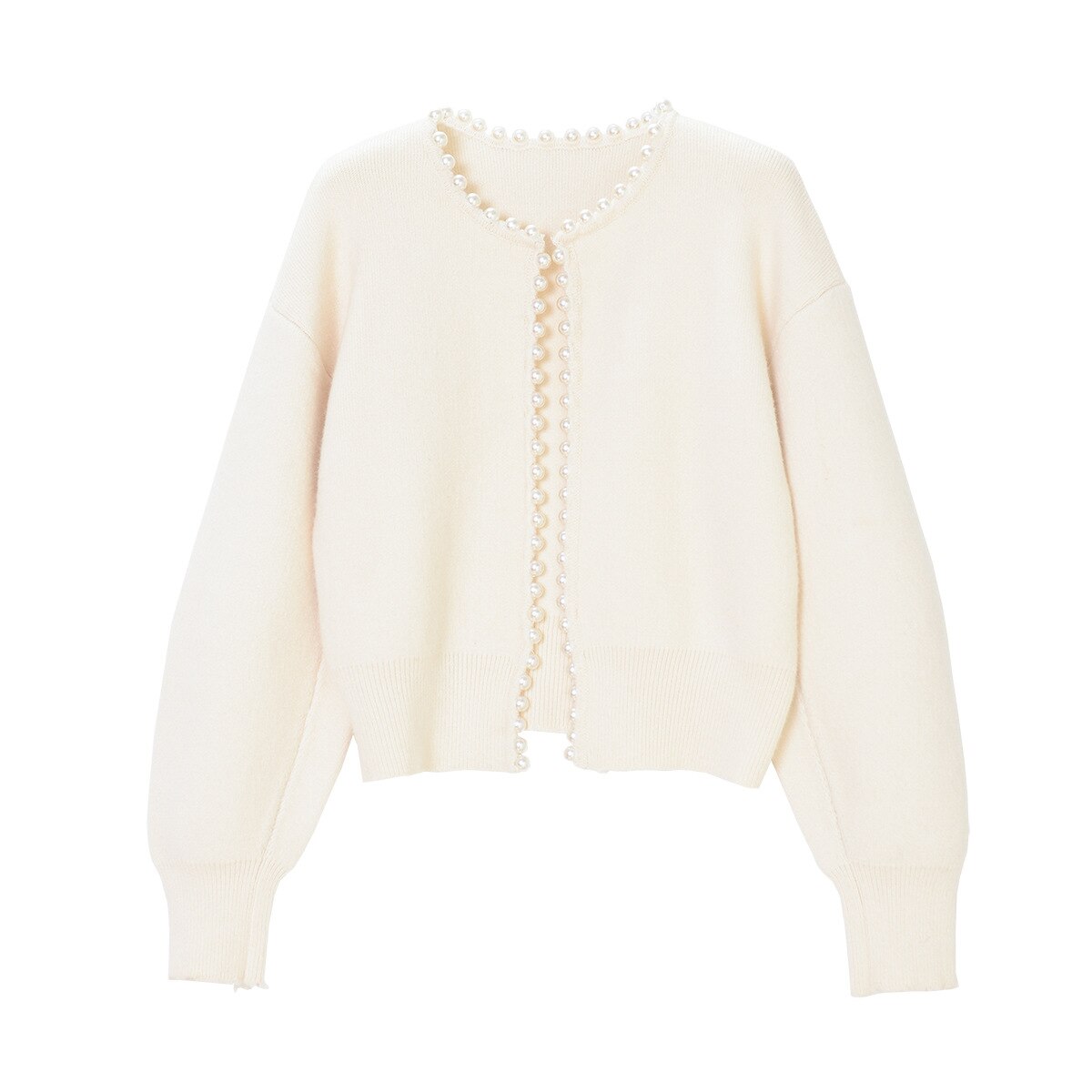 Enrica | Cardigan with Pearl Trim