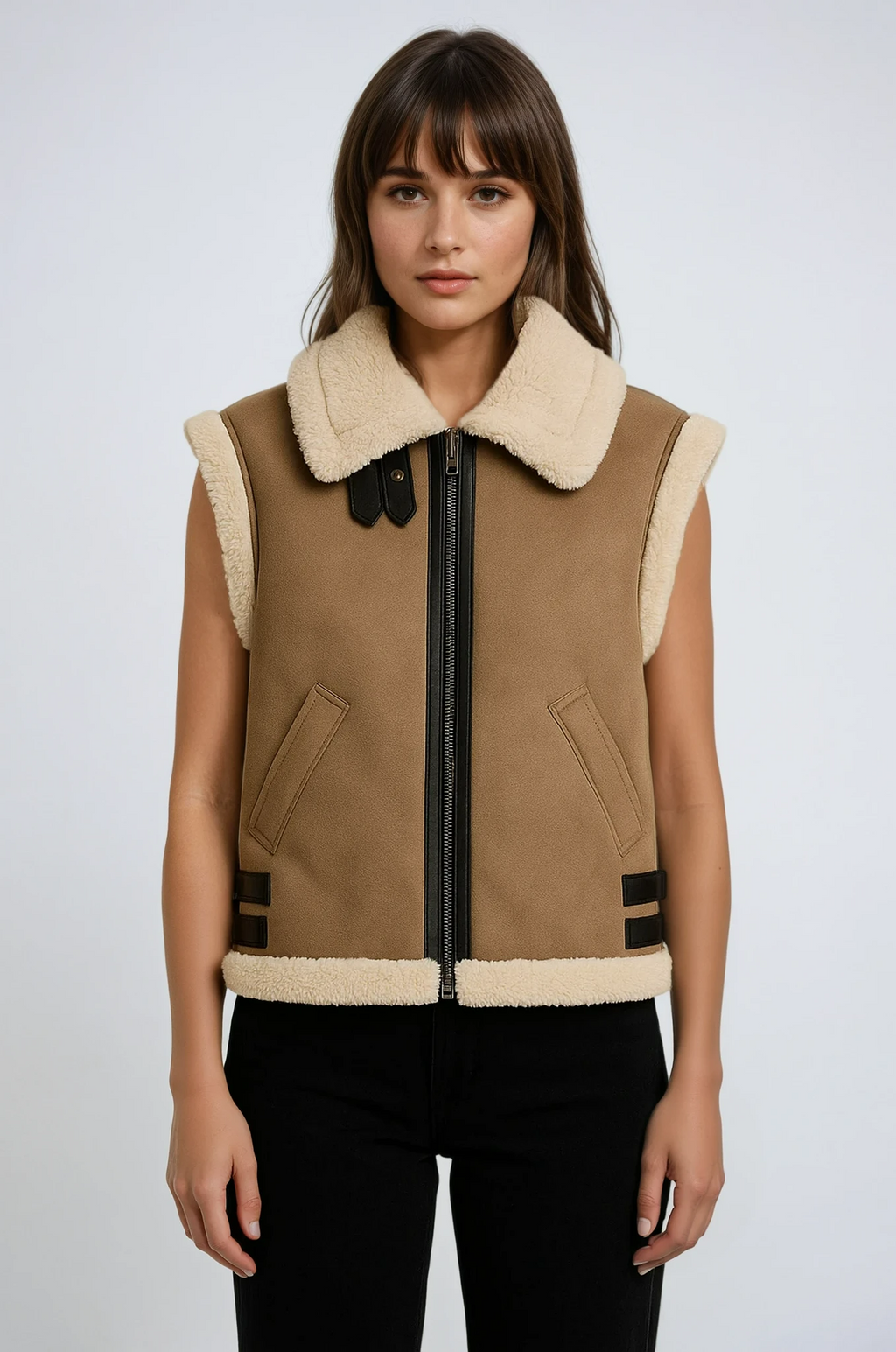 Olivia | Shearling Faux Vest