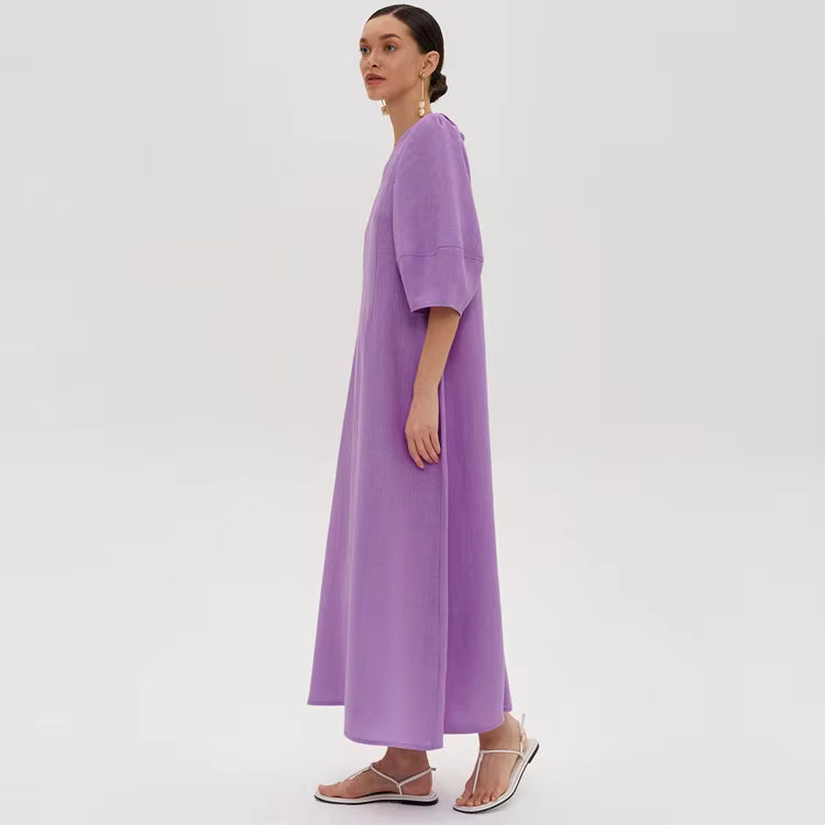 Anna | Long Soft Cotton Dress