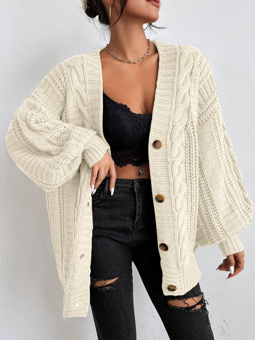Alida | Oversized Cable-Knit Cardigan