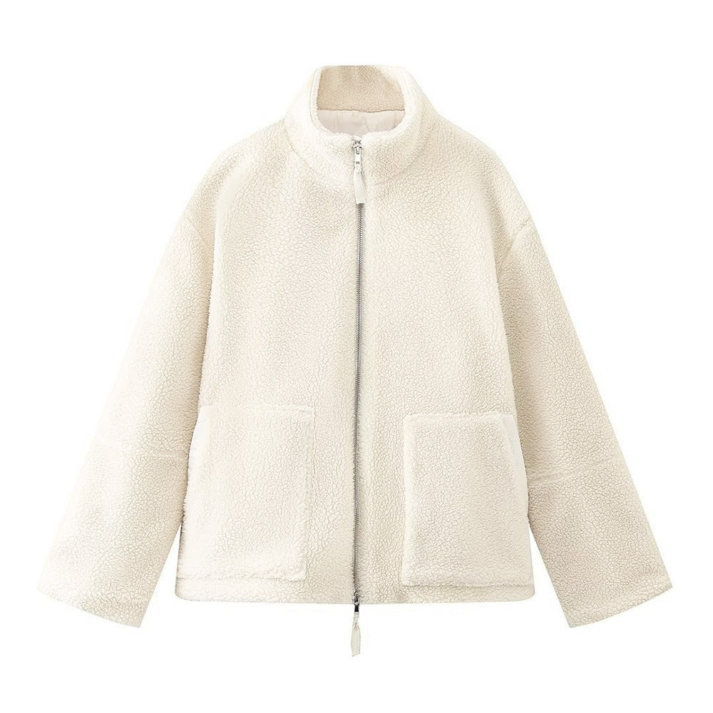 Romana | Warm synthetic lamb's wool jacket