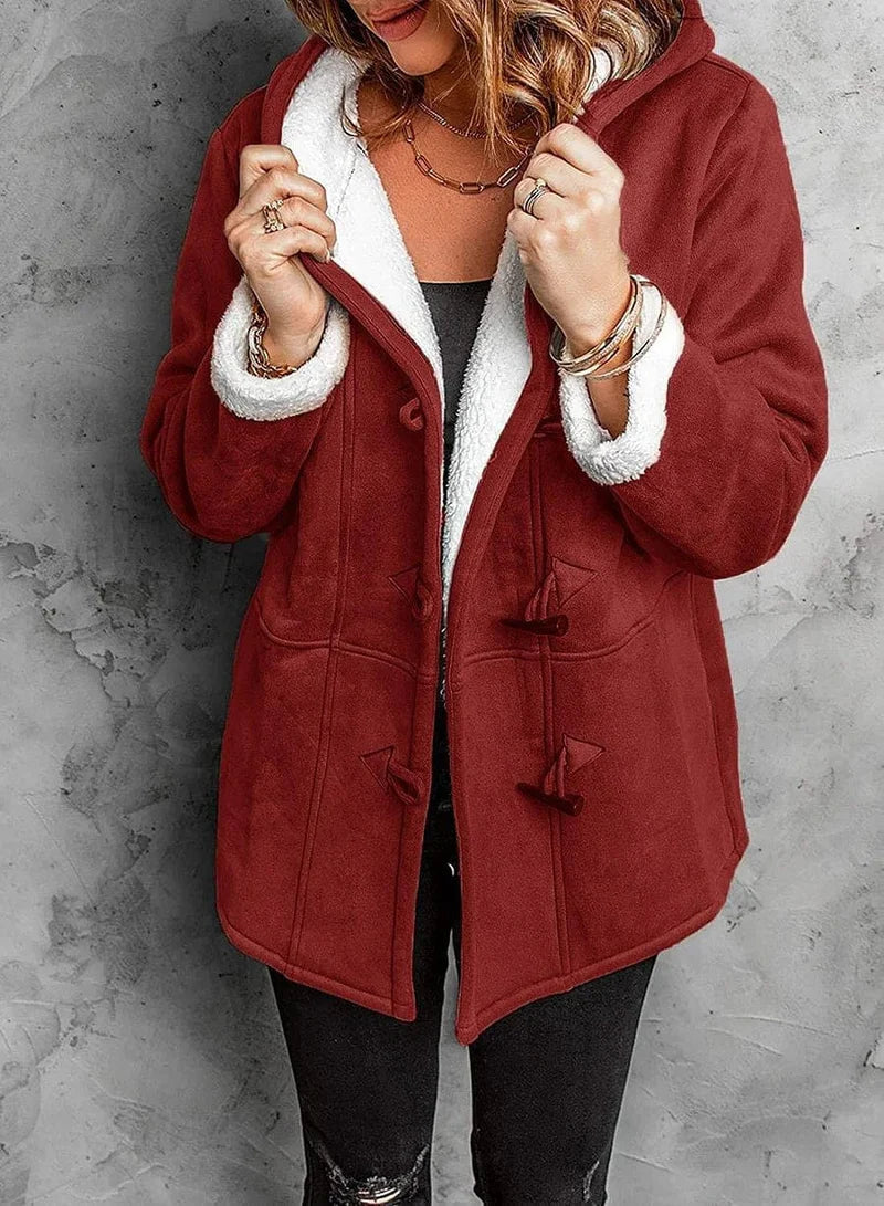 Marilisa | Warm Winter Duffle Coat with Toggle Fastening