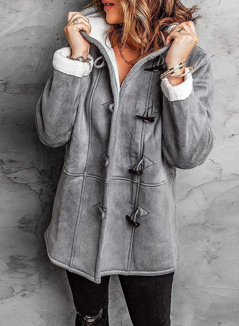 Marilisa | Warm Winter Duffle Coat with Toggle Fastening