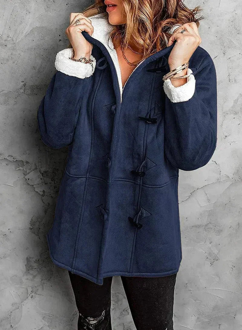 Marilisa | Warm Winter Duffle Coat with Toggle Fastening