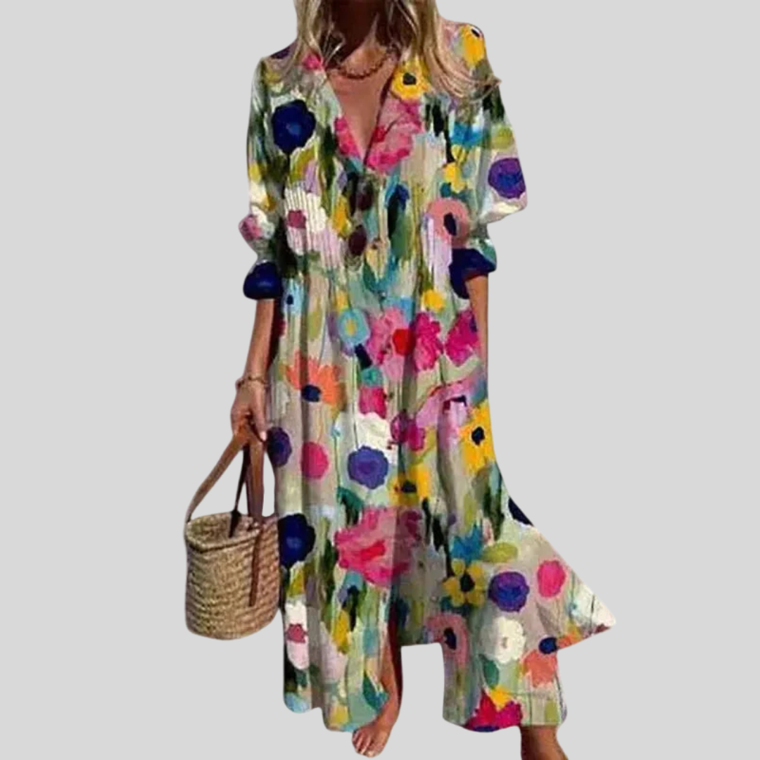 Zariah | Elegant Long in Style Boho Dress
