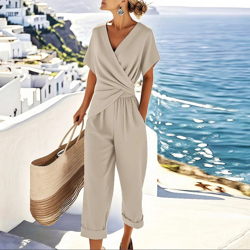 Zelda | Two-Piece Two Pieces Elegant Set with Top with Long Sleeves & Trousers with Wide-Leg