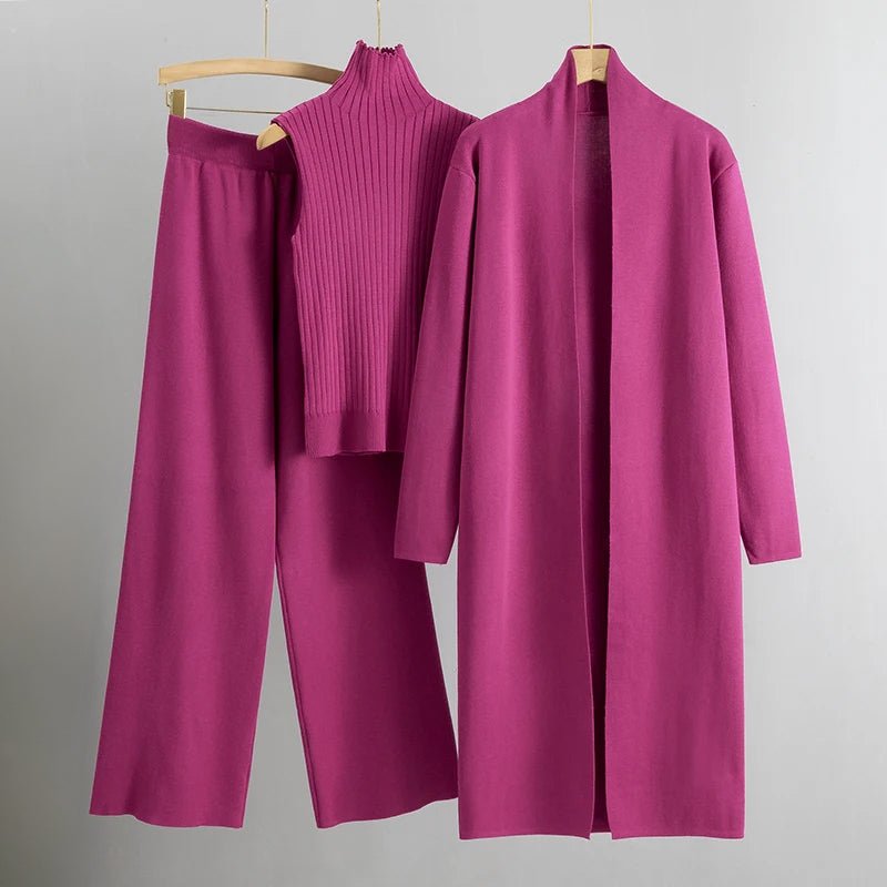 Fosca | Elegant Three-Piece Matching Set in Versatile Colours
