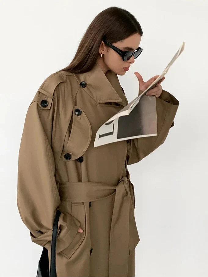 Natalia | Long Oversized Trench Coat