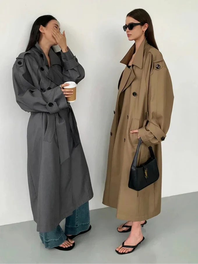 Natalia | Long Oversized Trench Coat