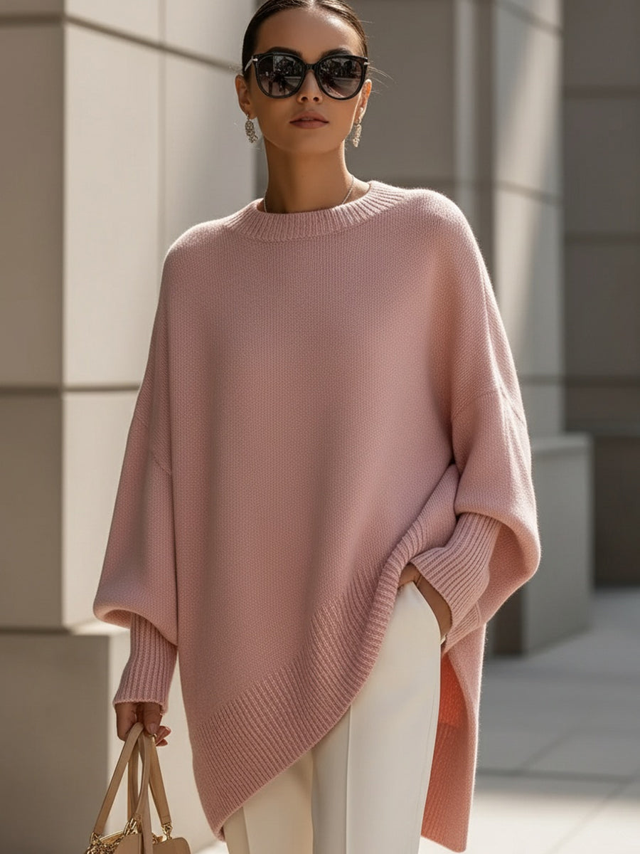 Flaminia | Knit Oversized Draped Luxury Sweater