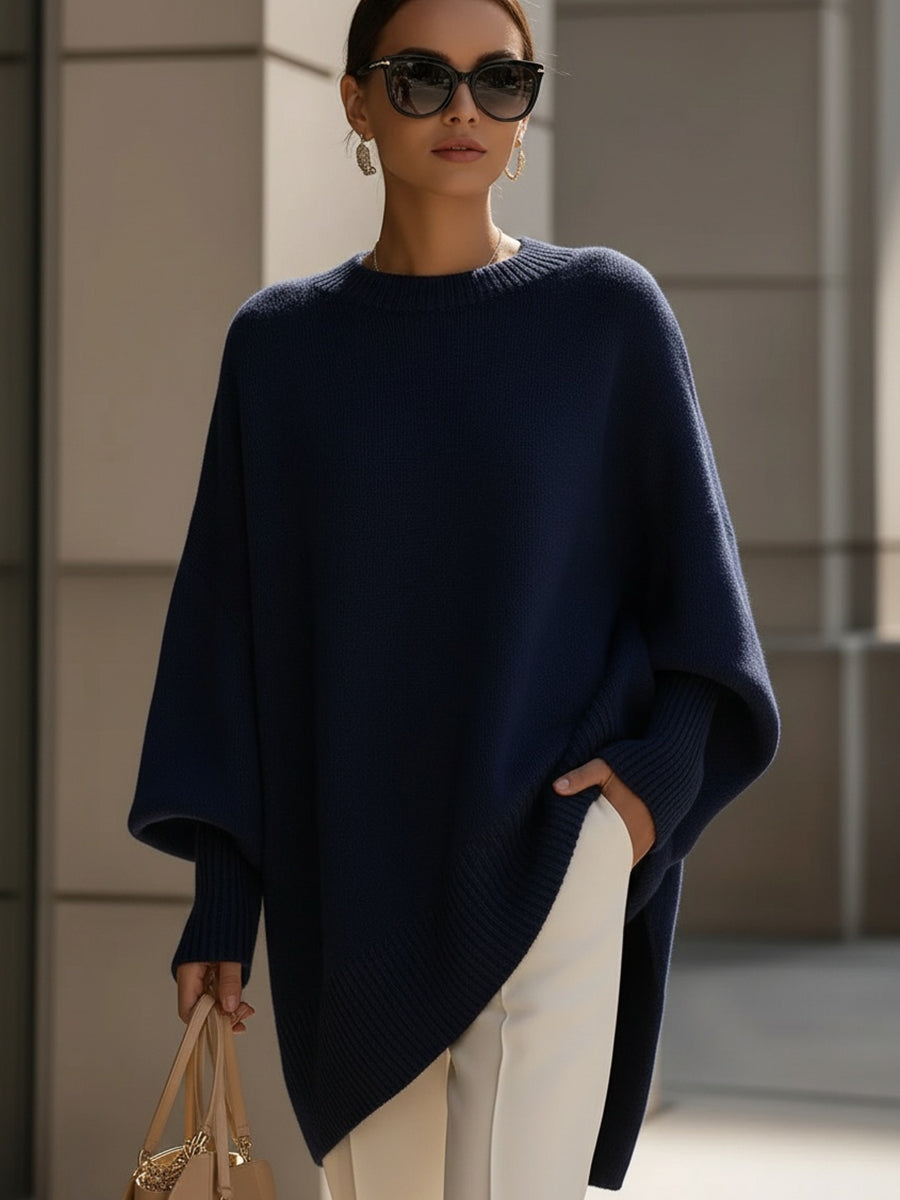 Flaminia | Knit Oversized Draped Luxury Sweater