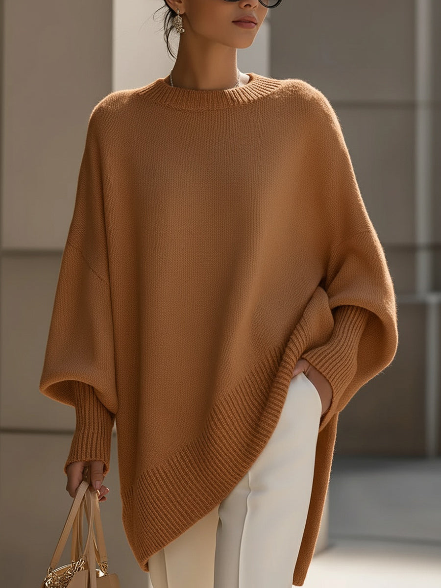 Flaminia | Knit Oversized Draped Luxury Sweater