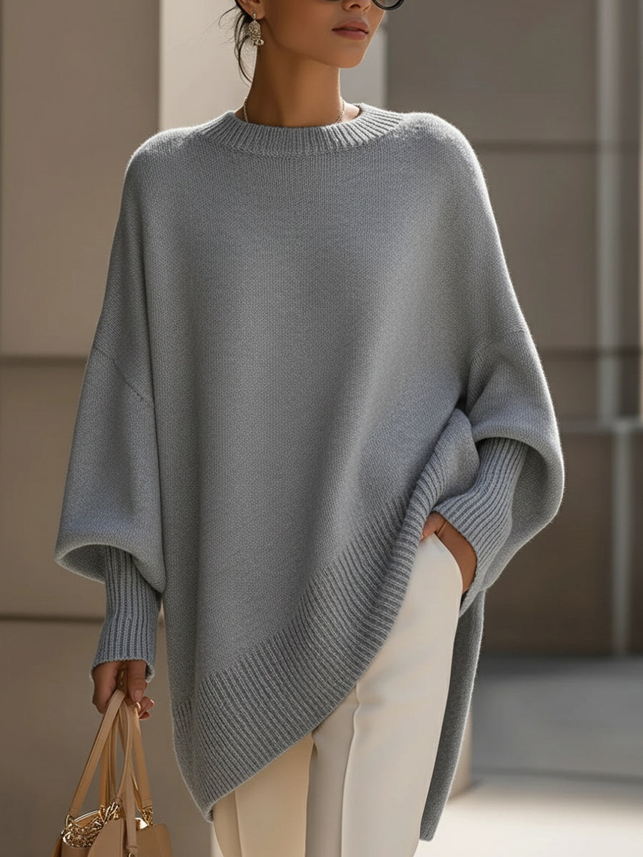 Flaminia | Knit Oversized Draped Luxury Sweater