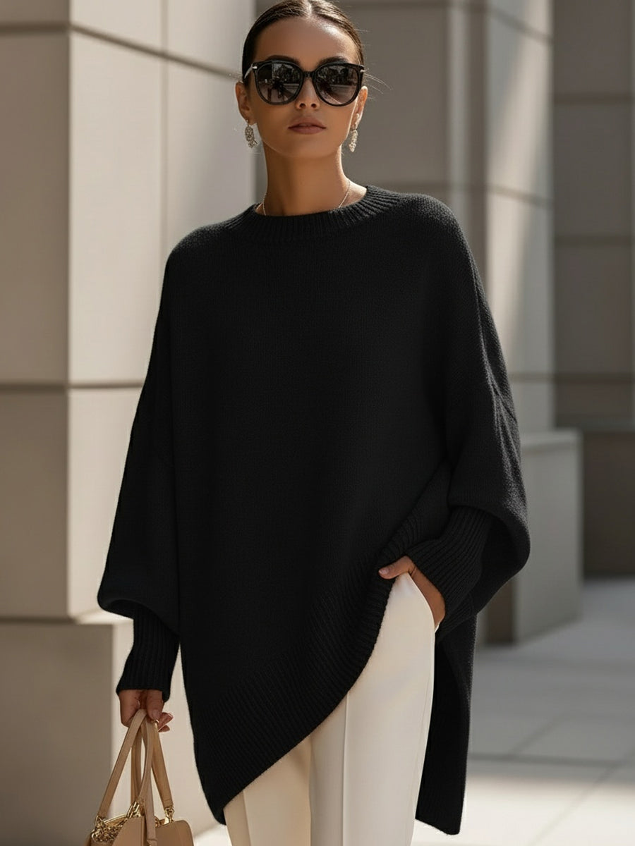 Flaminia | Knit Oversized Draped Luxury Sweater