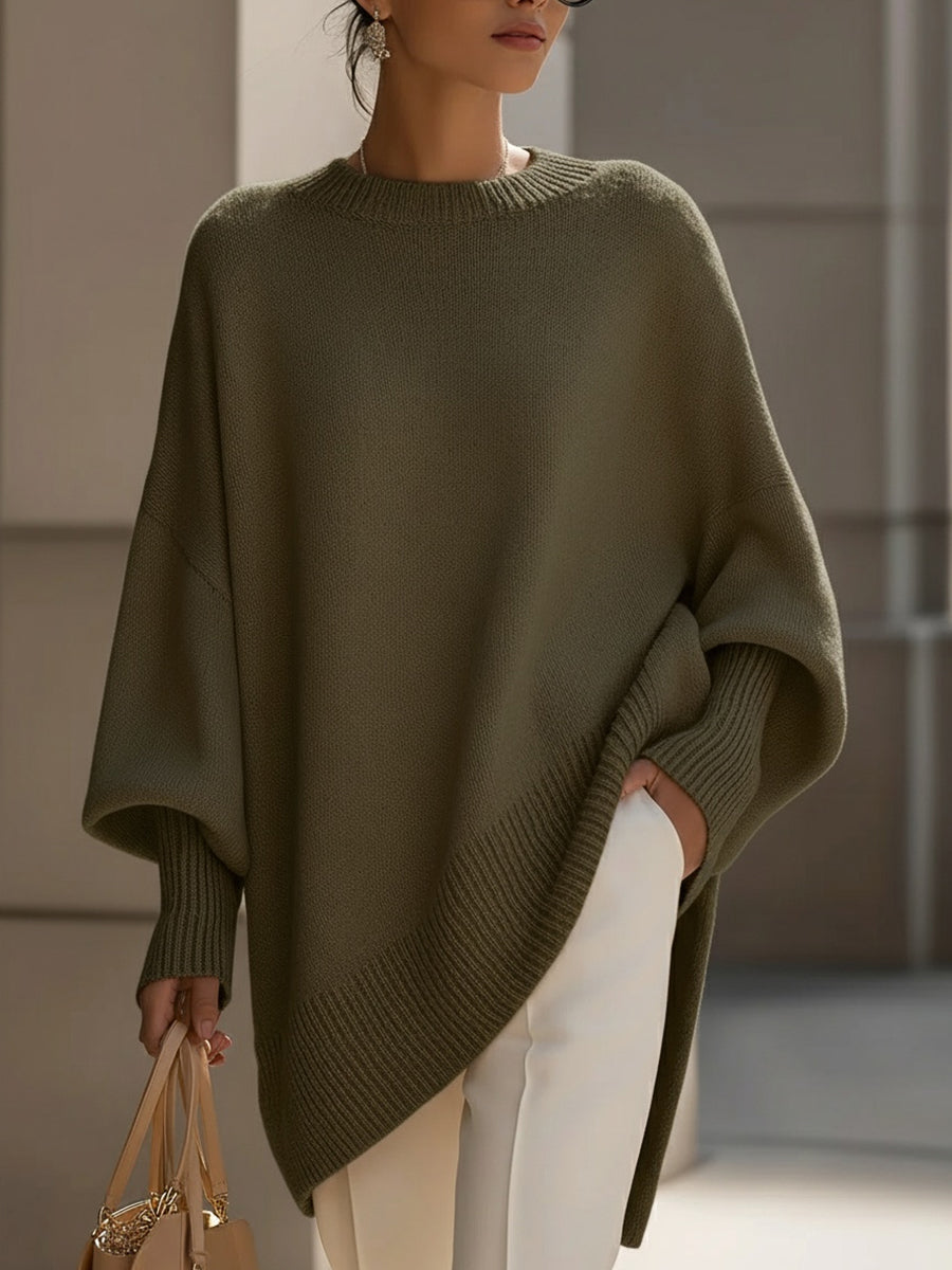Flaminia | Knit Oversized Draped Luxury Sweater