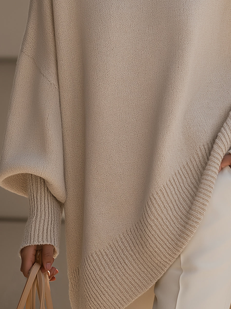 Flaminia | Knit Oversized Draped Luxury Sweater