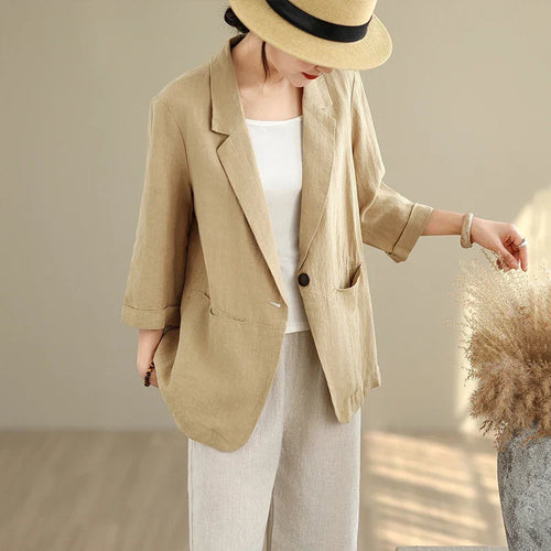 Alberta | Blazer for Women – Design Lightweight Cotton & Linen for Uscite Casual & Elegant